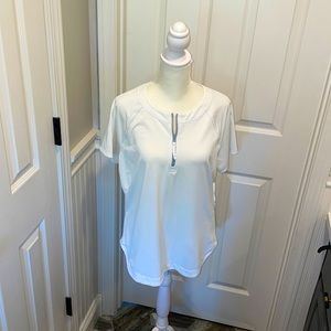 Title Nine White Swim Shirt